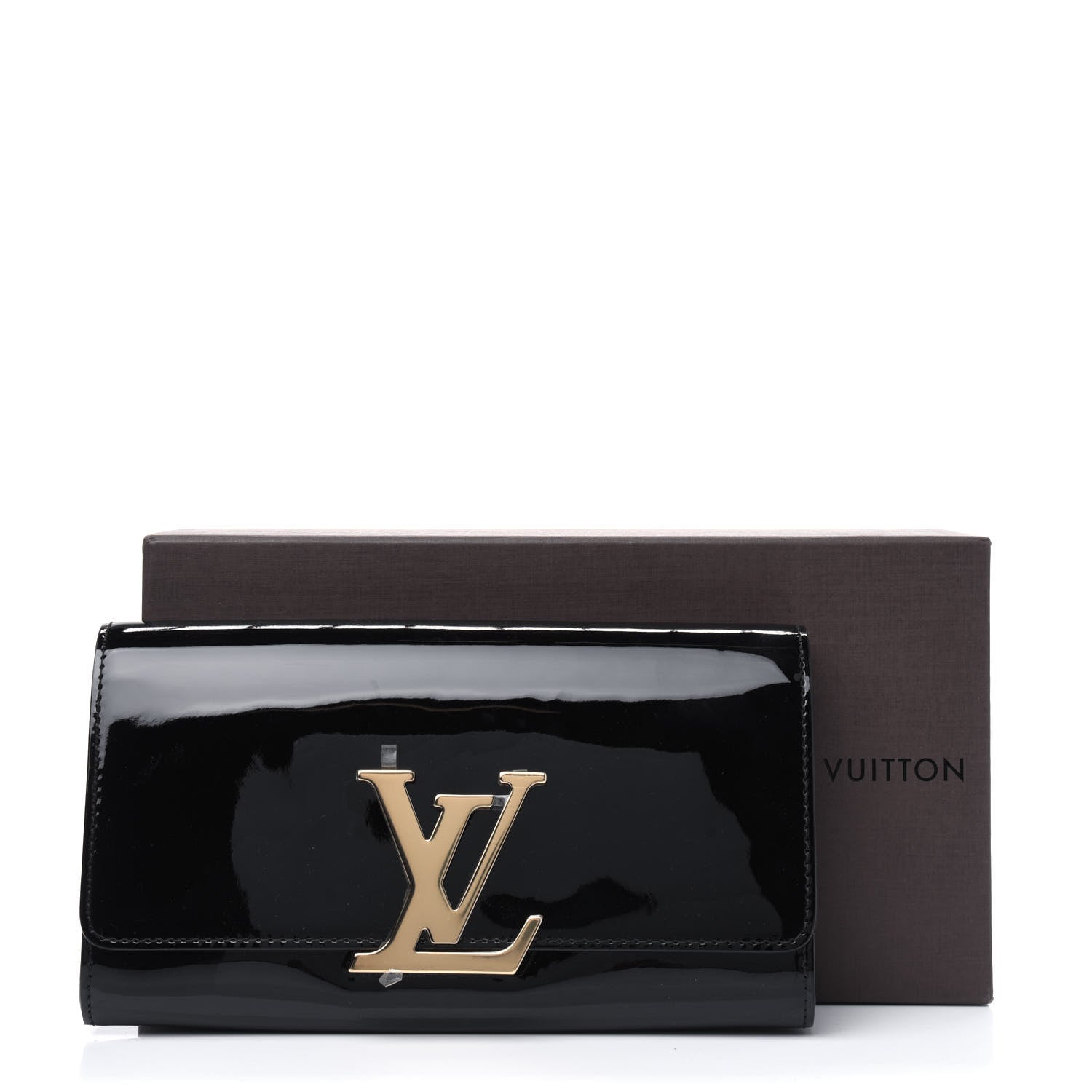 Louis Vuitton Patent Louise EW Clutch Black 11 of 11