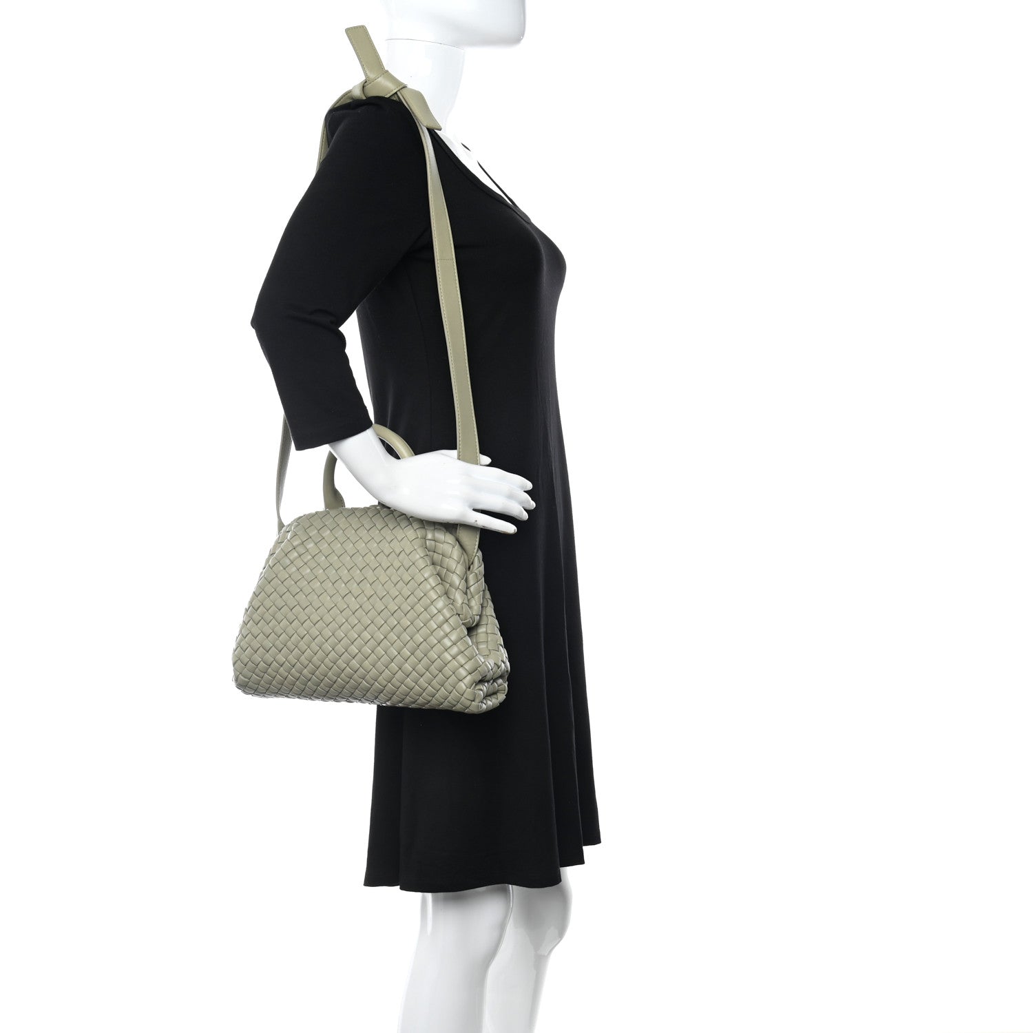 Bottega Veneta Nappa Intrecciato Small Padded The Handle Tote New Sauge 2 of 9