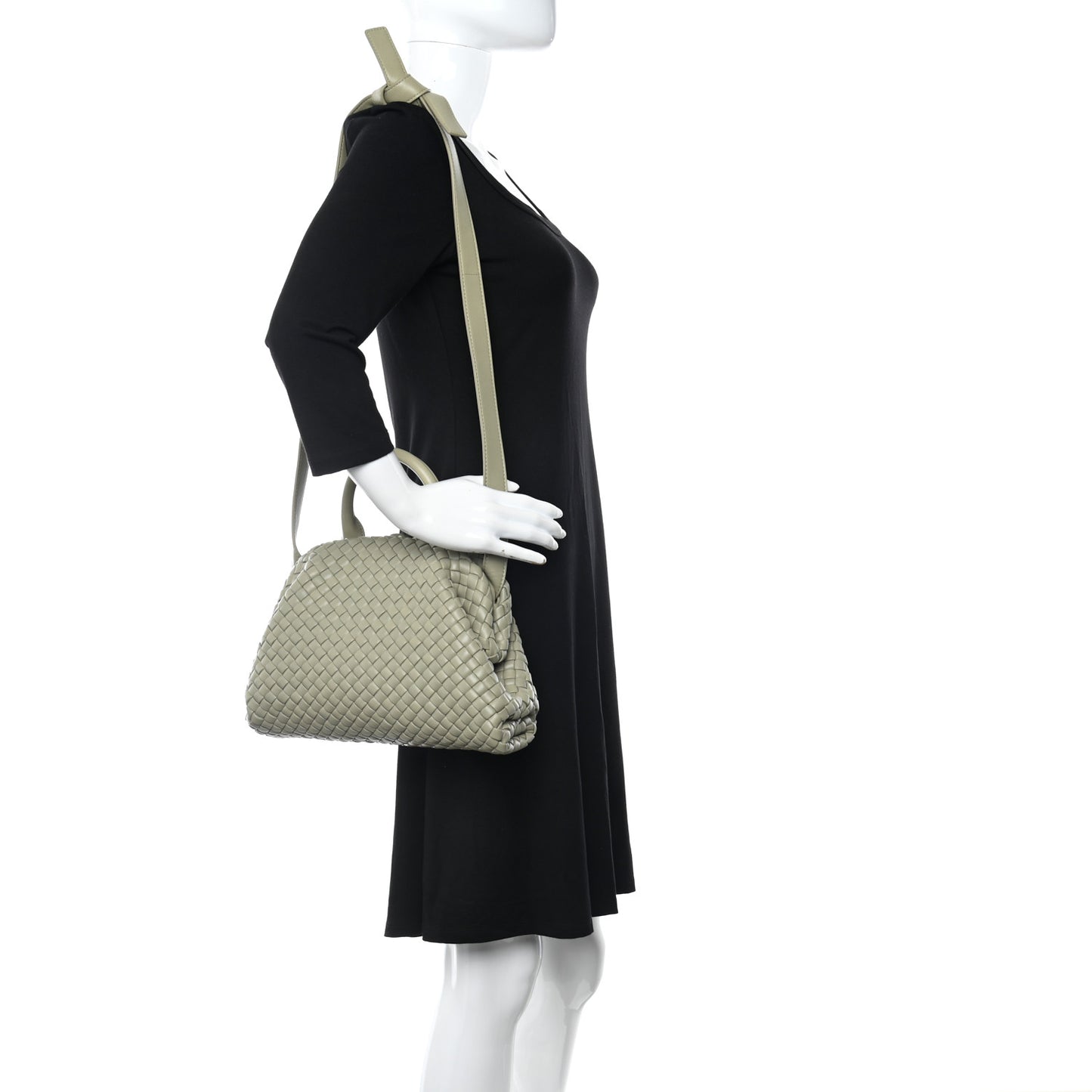 Nappa Intrecciato Small Padded The Handle Tote New Sauge