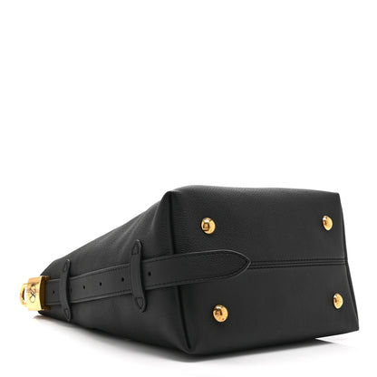 Louis Vuitton Grained Calfskin Low Key Hobo PM Black 5 of 10
