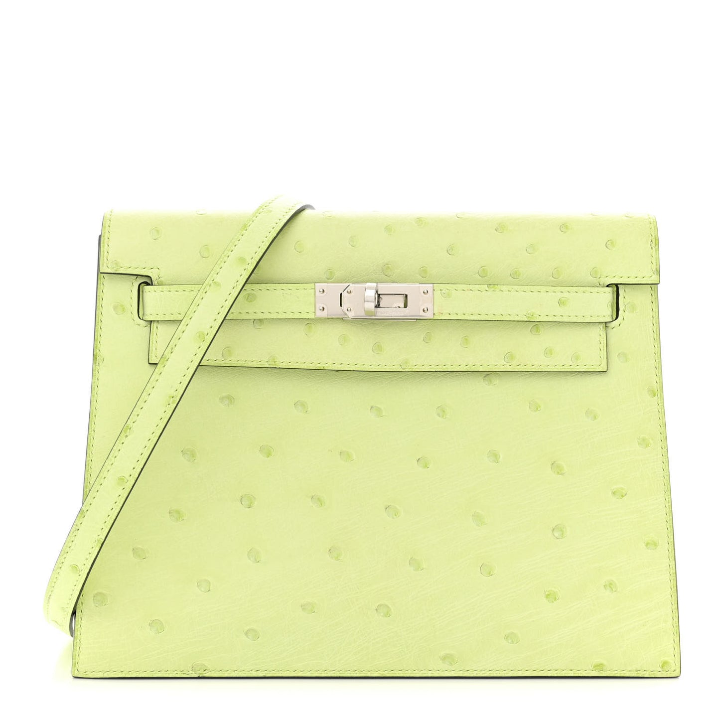 Ostrich Kelly Danse II Belt Bag Jaune Bourgeon