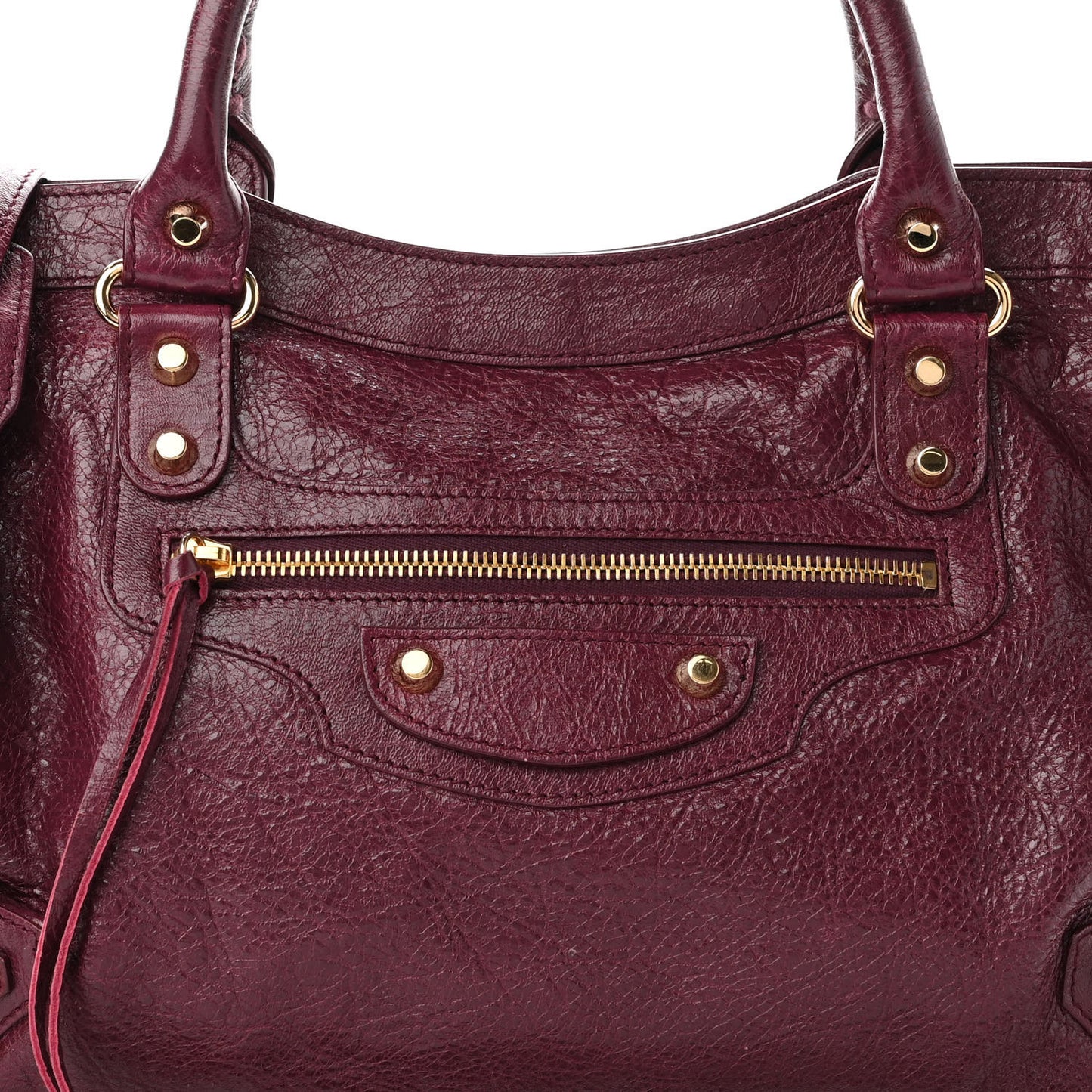 Agneau Classic Gold Hardware City Violet Prune