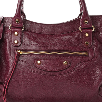 Balenciaga Agneau Classic Gold Hardware City Violet Prune 8 of 9
