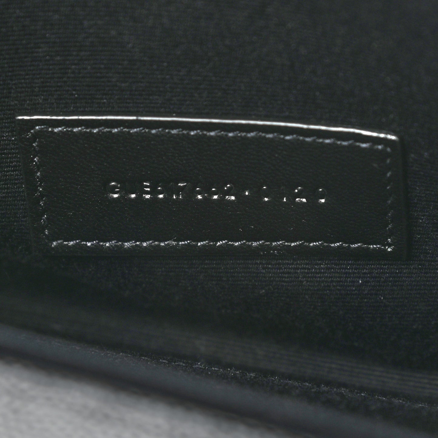 Grain De Poudre Matelasse Chevron Monogram Envelope Clutch Black