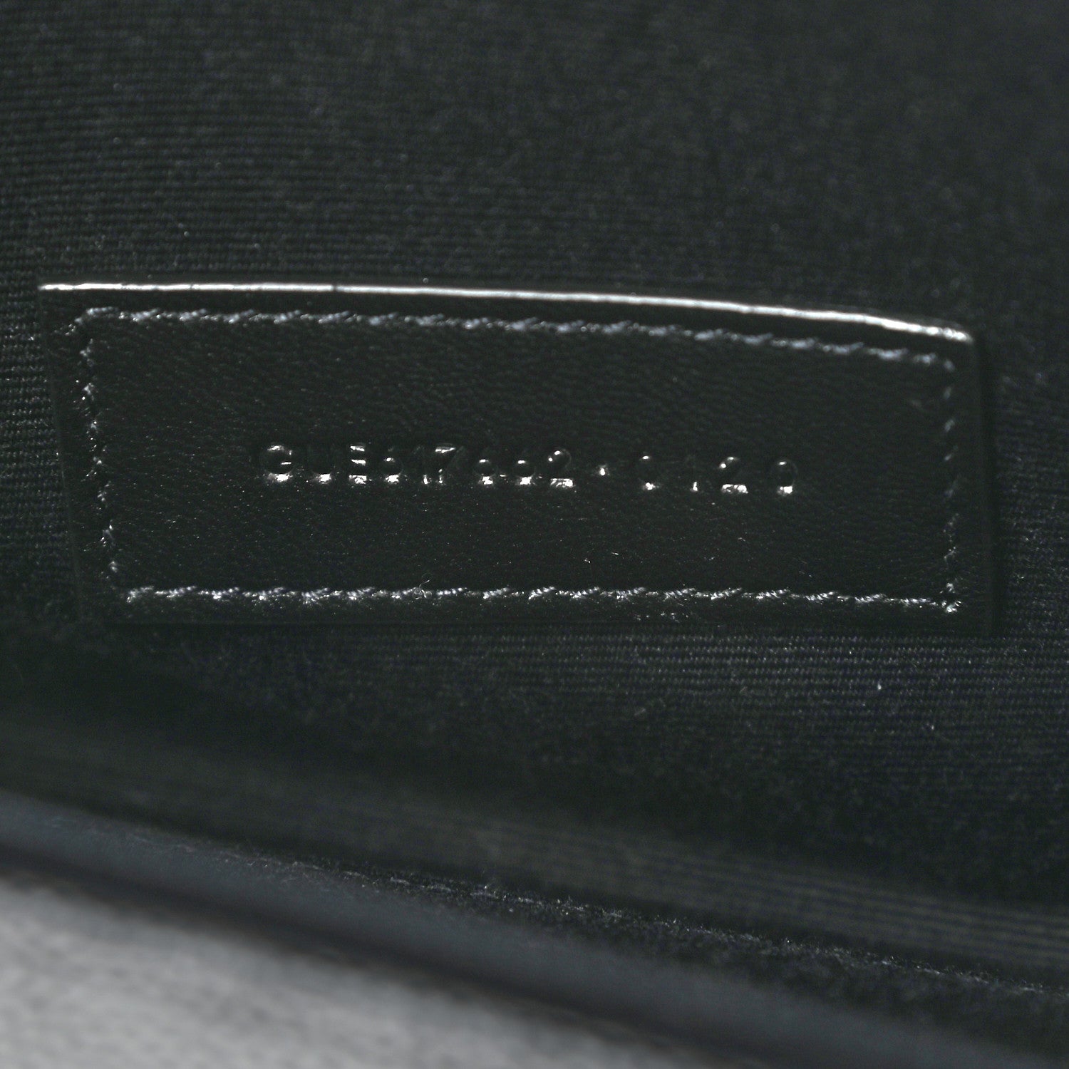 Saint Laurent Grain De Poudre Matelasse Chevron Monogram Envelope Clutch Black 7 of 7