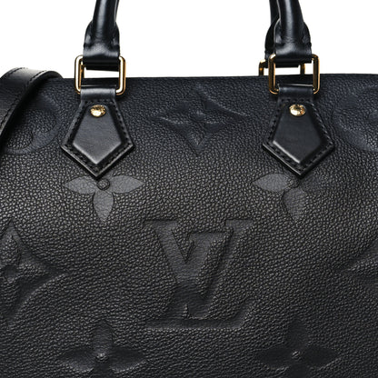 Louis Vuitton Empreinte Monogram Giant Speedy Bandouliere 25 Black 7 of 9