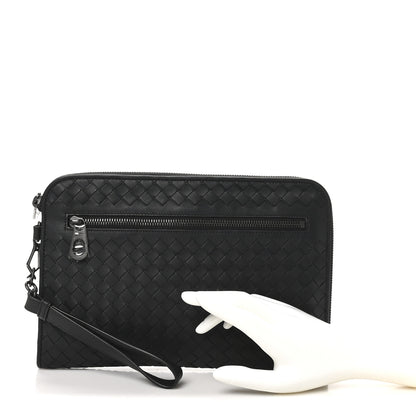 Bottega Veneta Calfskin Intrecciato Document Holder Black 2 of 7