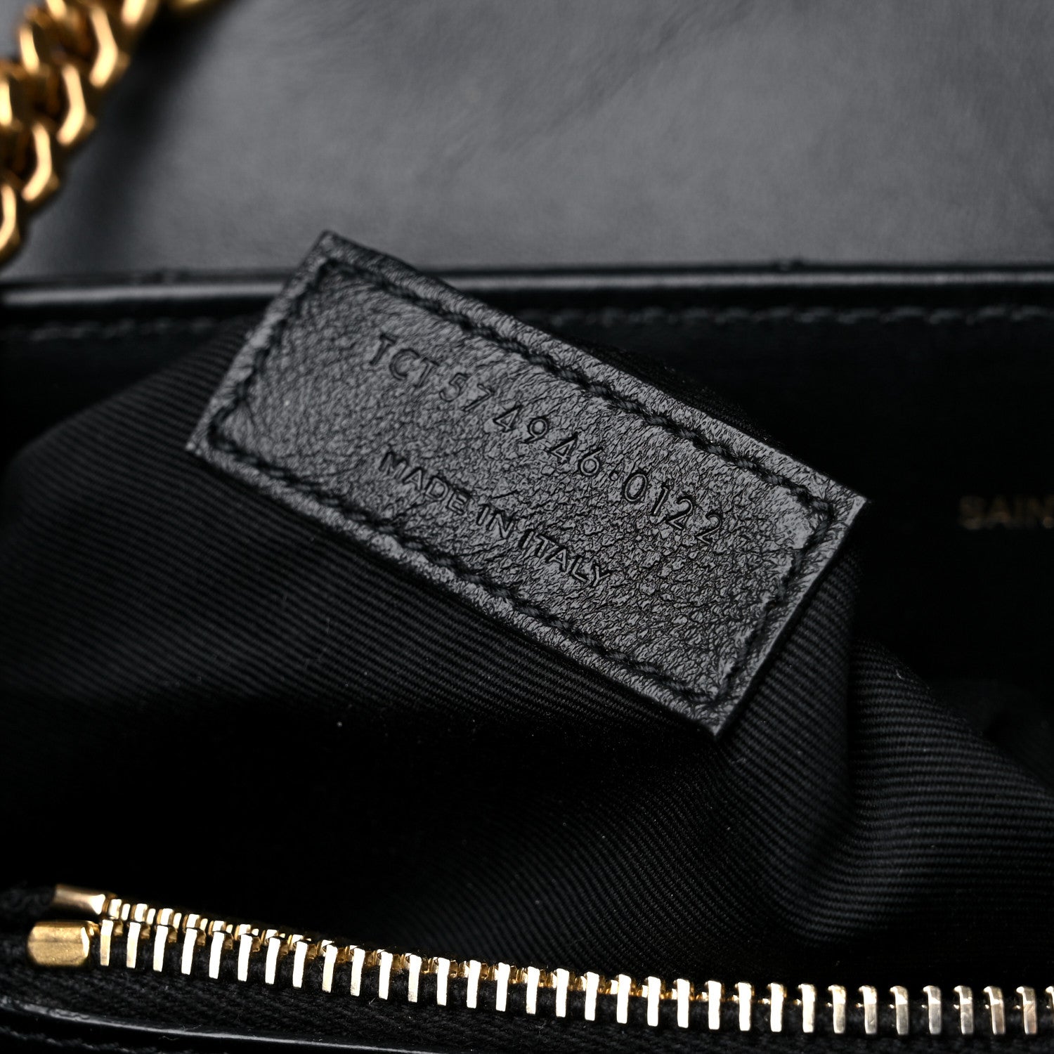 Saint Laurent Calfskin Y Quilted Monogram Medium Loulou Chain Satchel Black 8 of 11