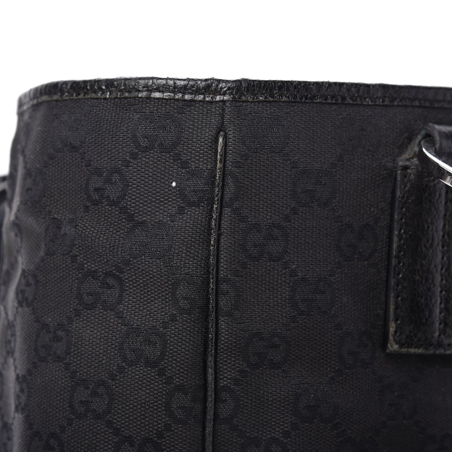 Gucci Monogram Medium Tote Black 14 of 15