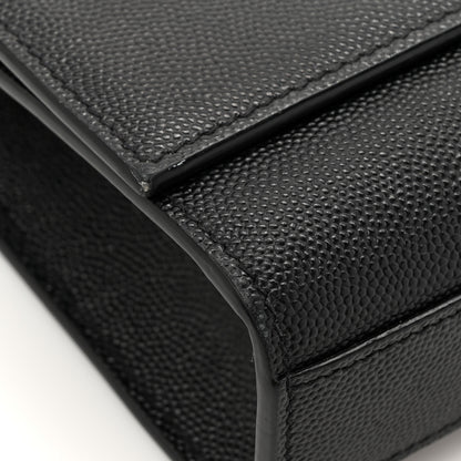 Saint Laurent Grain De Poudre Medium Classic Monogram Kate Satchel Black 12 of 16