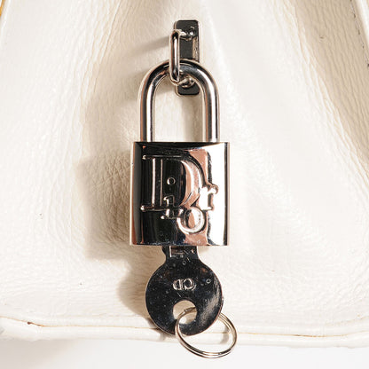 Christian Dior Calfskin Cannage Stitched East West Lady Dior White 9 of 9