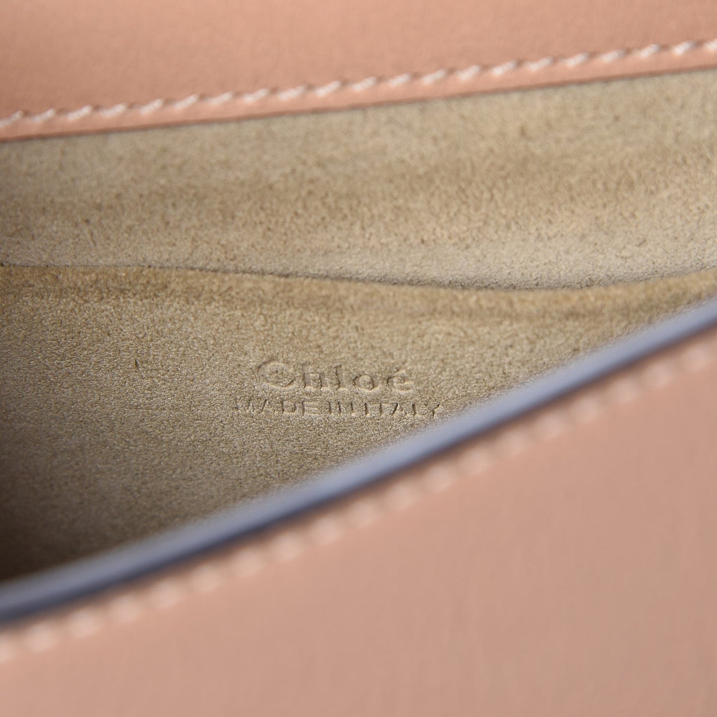 Calfskin Suede Small Nile Bracelet Bag Biscotti Beige
