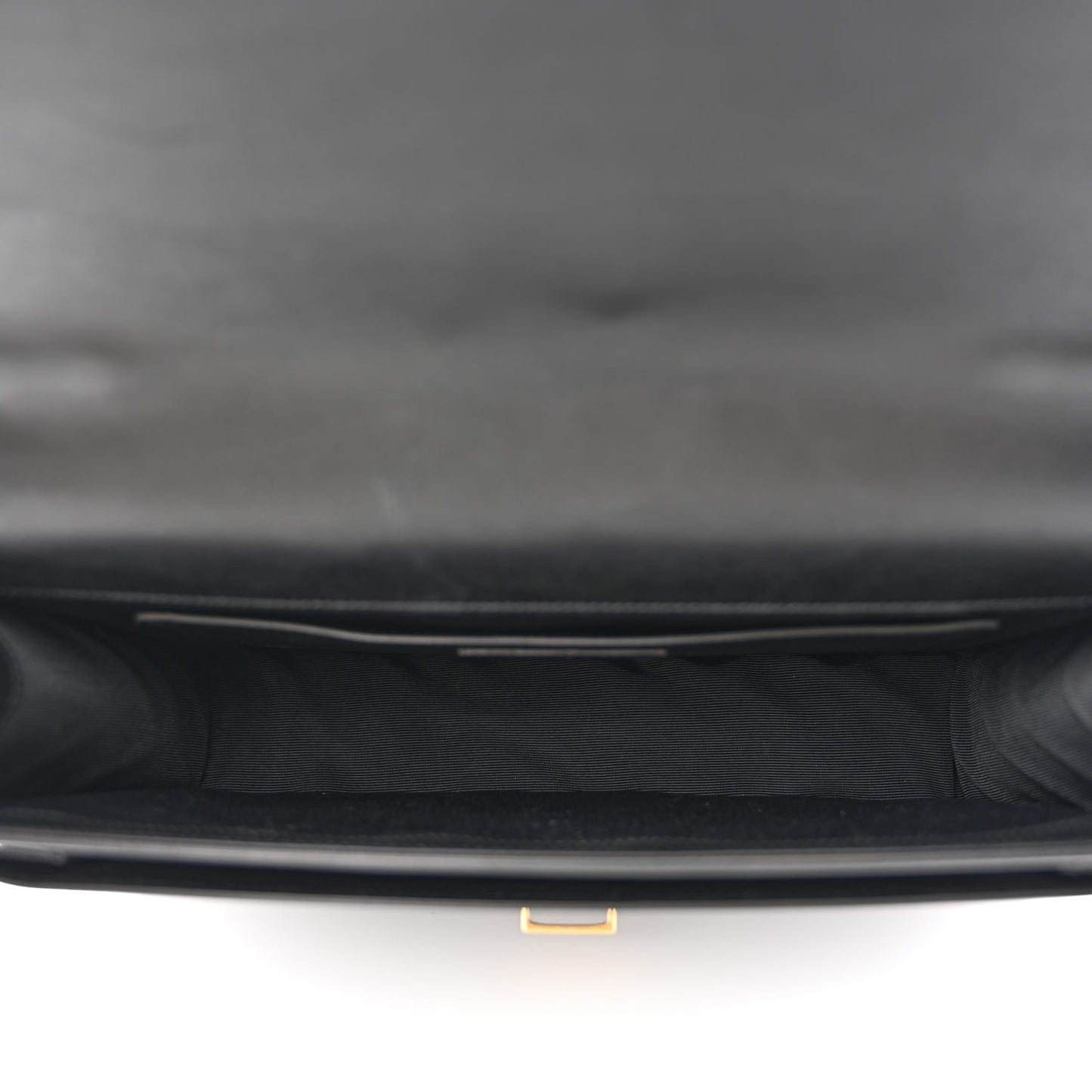 Smooth Calfskin Large High School Satchel Black