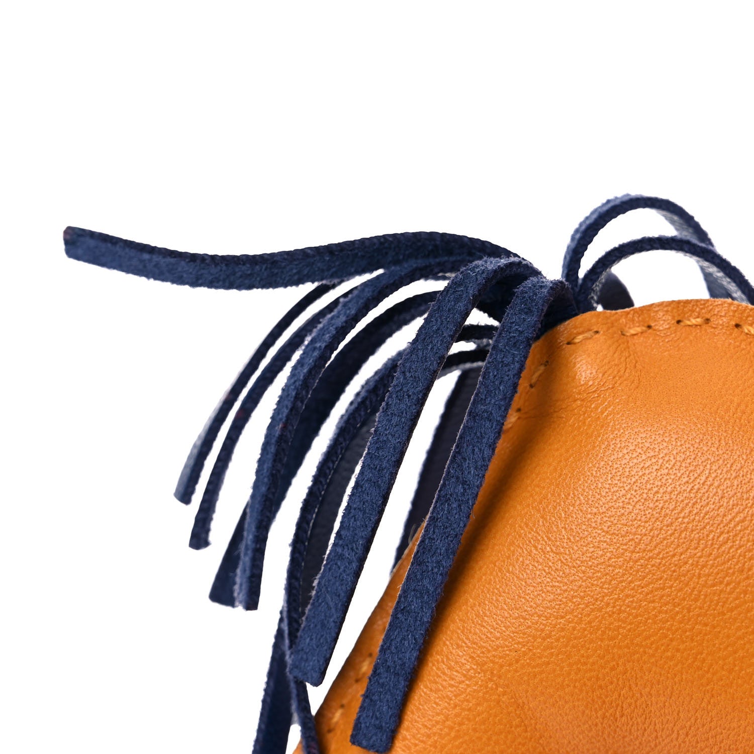 Hermes Milo Lambskin Grigri Rodeo Horse Bag Charm MM Naturel Bouton D'Or Celeste Bleu Saphir 5 of 6