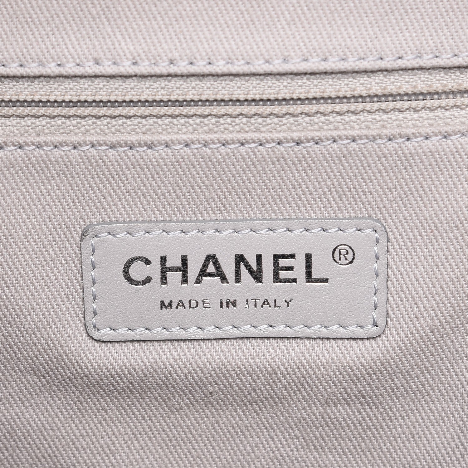 Chanel Glazed Calfskin Large Deauville Tote Black 7 of 10