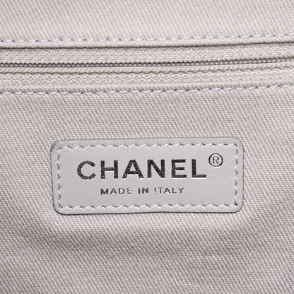 Chanel Glazed Calfskin Large Deauville Tote Black 7 of 10