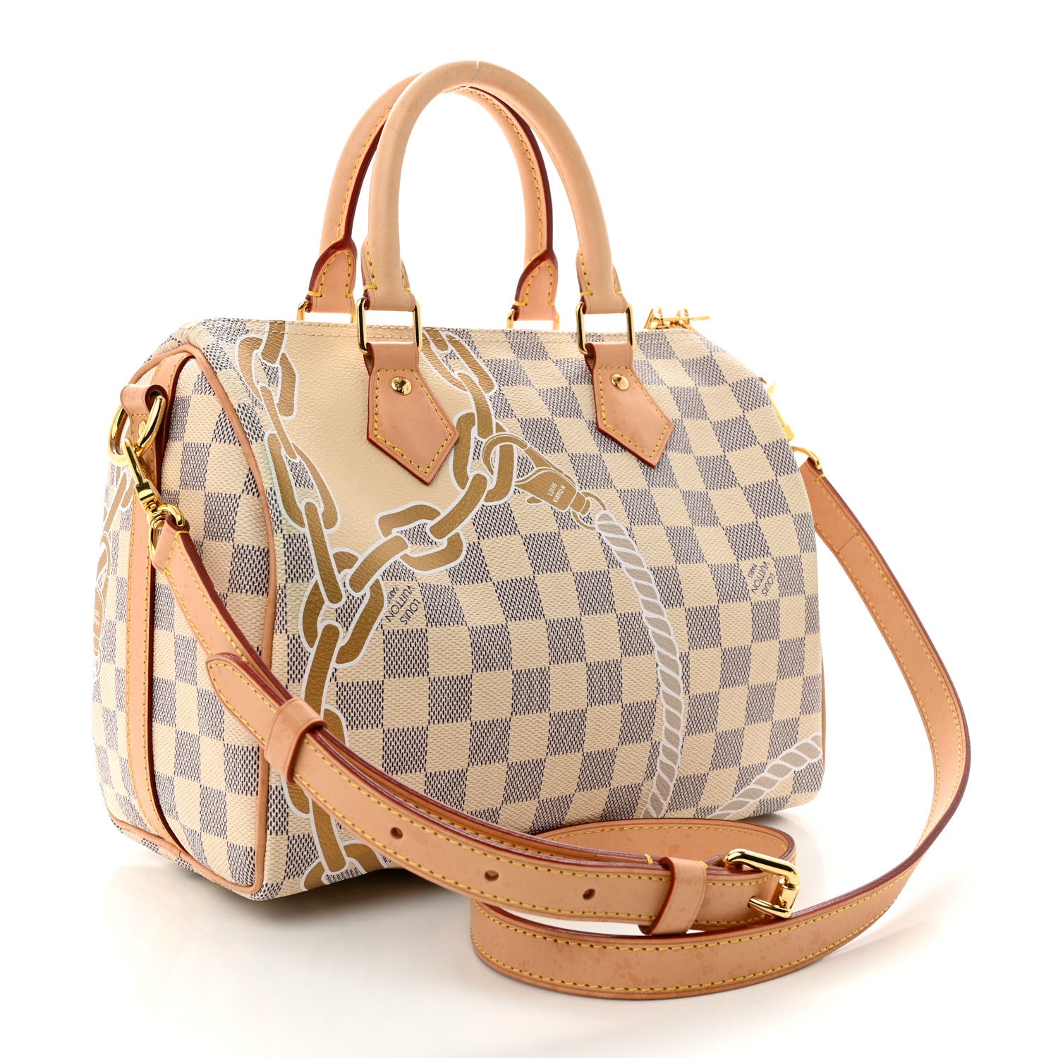 Louis Vuitton Damier Azur Nautical Speedy Bandouliere 25 3 of 14