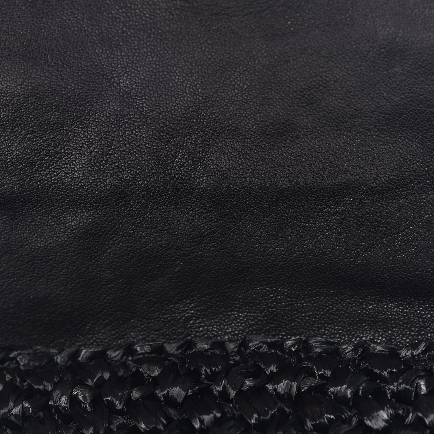 Proenza Schouler Lambskin Raffia PS1 Pochette Clutch Black 10 of 10