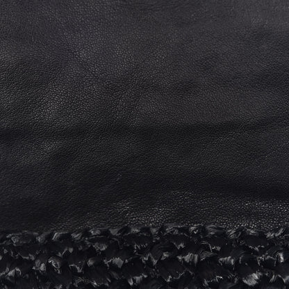Proenza Schouler Lambskin Raffia PS1 Pochette Clutch Black 10 of 10