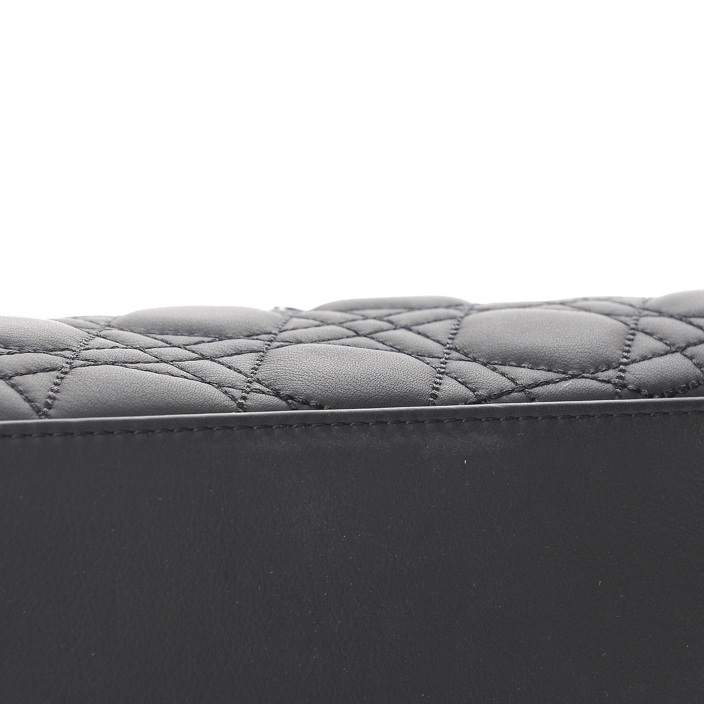 Calfskin Cannage Medium Anselm Reyle Lady Dior Matte Black