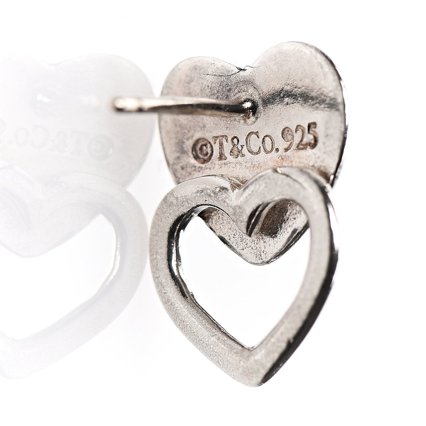 Sterling Silver Double Heart Earrings