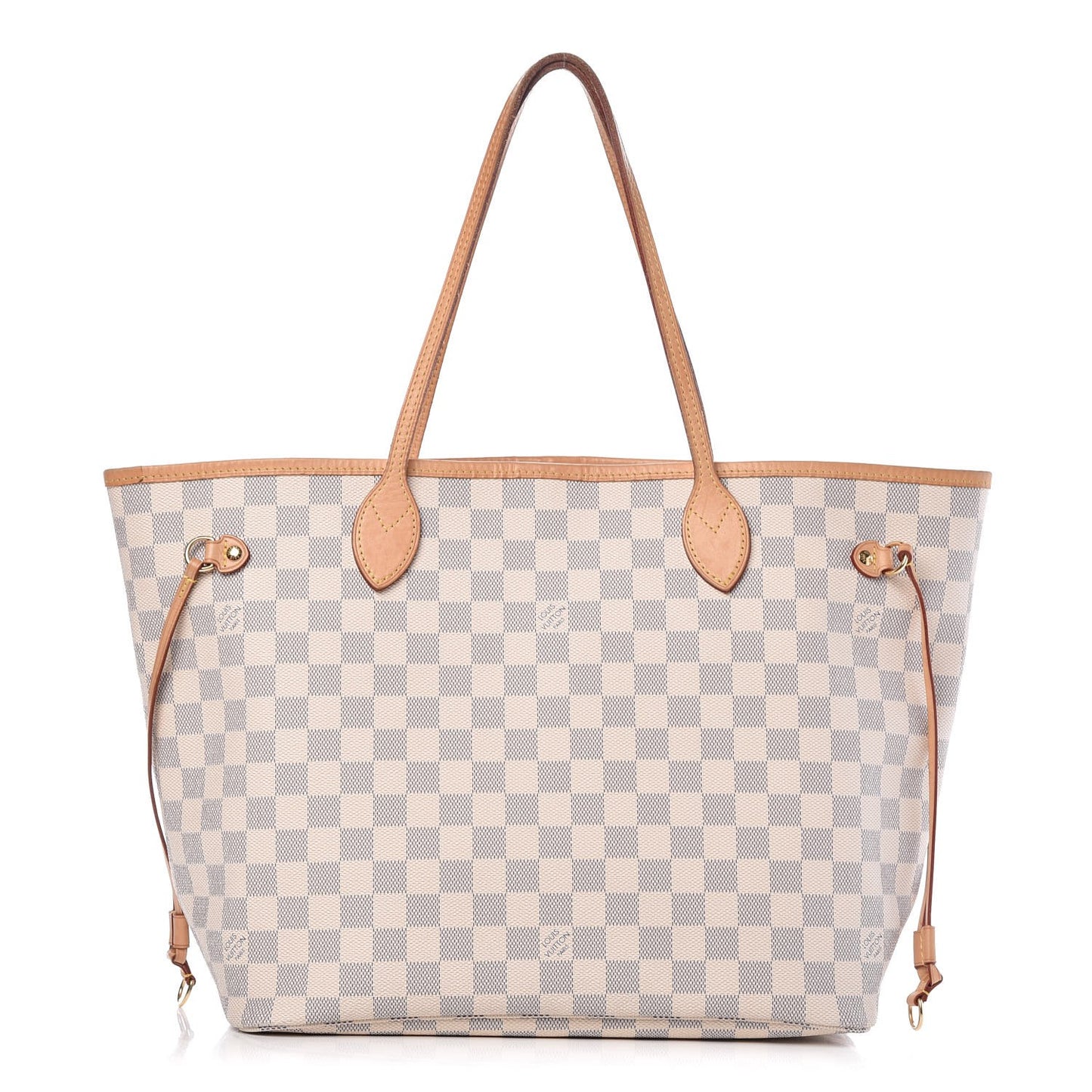 Damier Azur Neo Neverfull MM Rose Ballerine