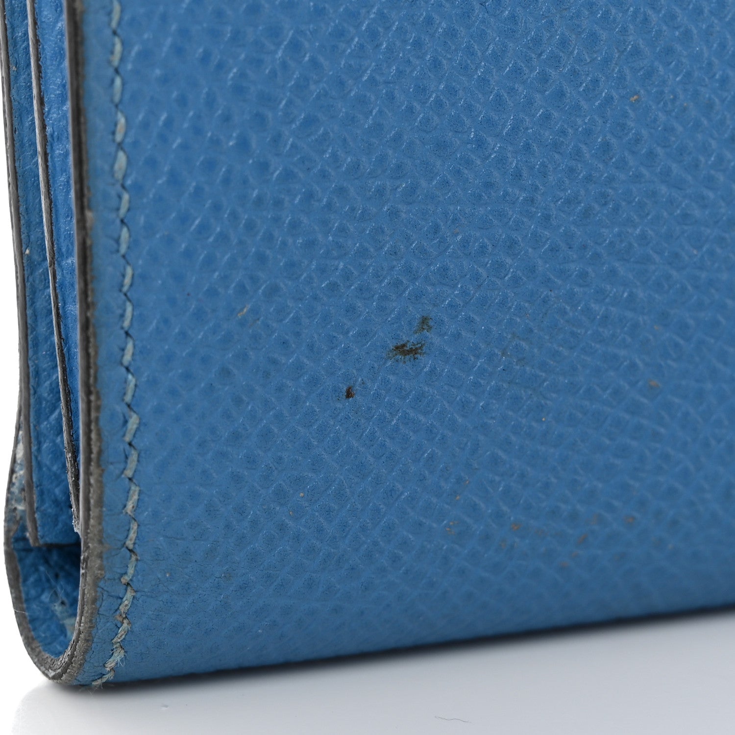 Hermes Epsom Bearn Gusset Wallet Bleu Paradis 12 of 14