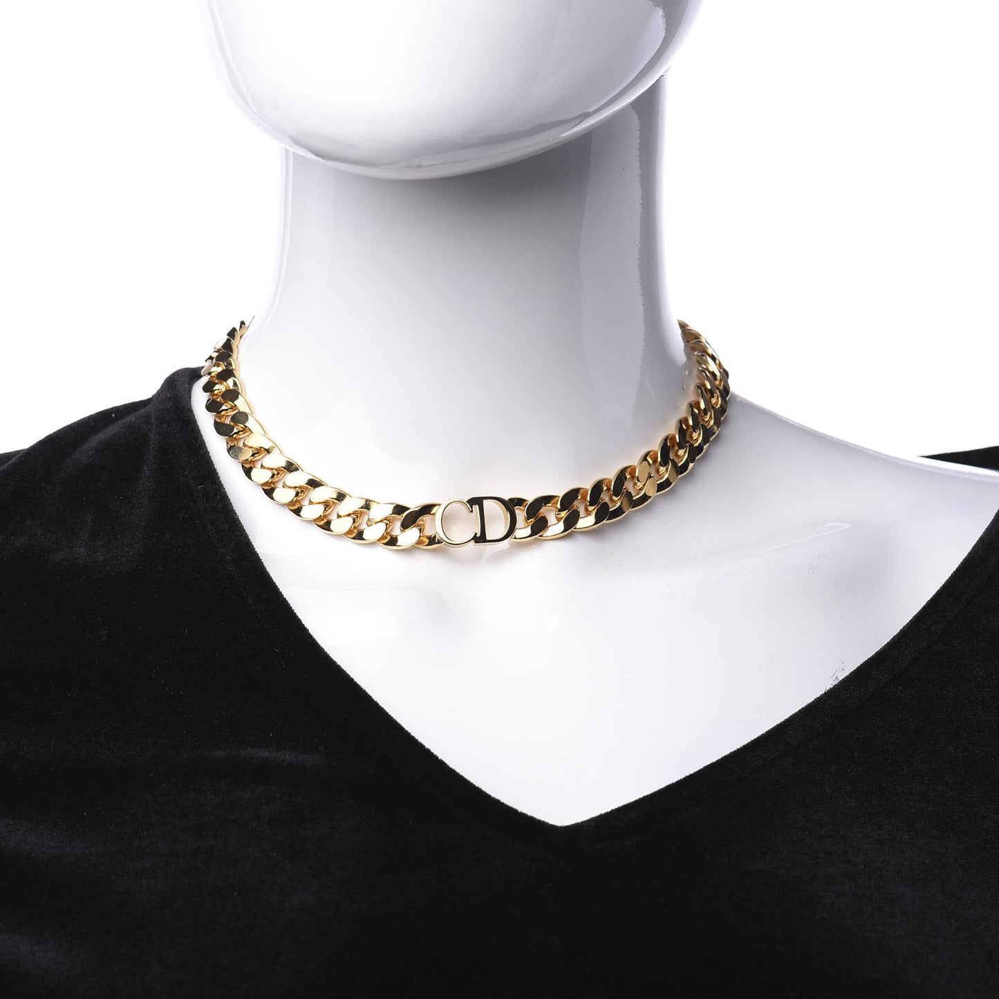 Metal Danseuse Etoile Chain Choker Necklace Gold