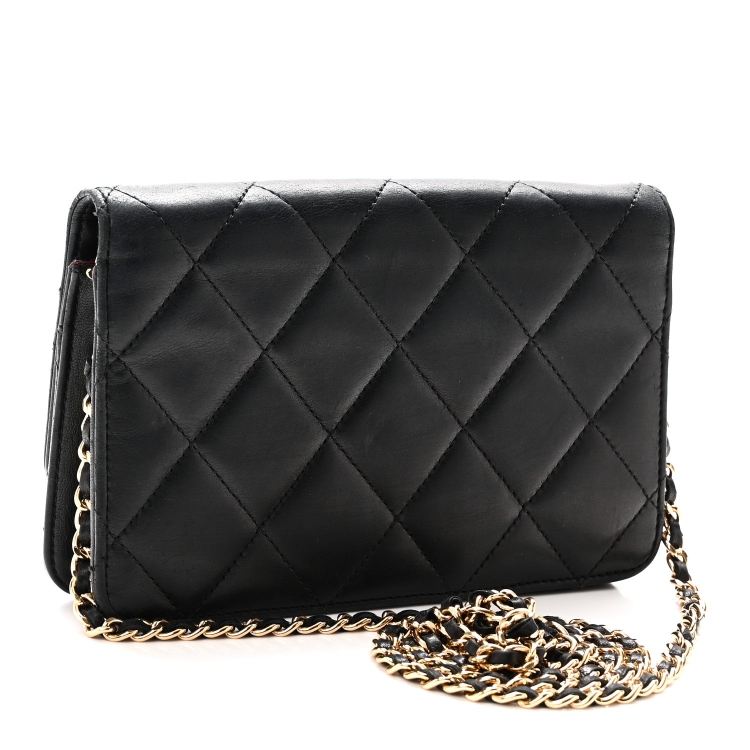 Chanel Lambskin Quilted Golden Class Wallet on Chain WOC Black 3 of 10