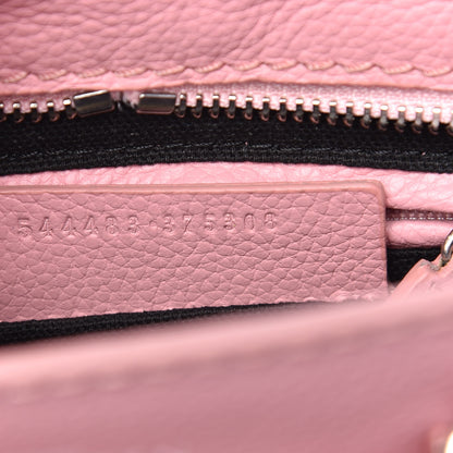Alexander McQueen Pebbled Calfskin Mini Padlock Geisha Pink 7 of 9