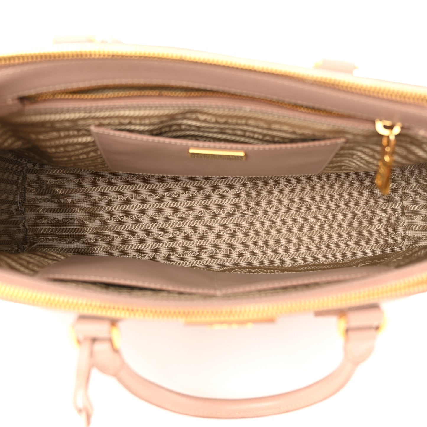 Saffiano Medium Galleria Double Zip Tote Cammeo
