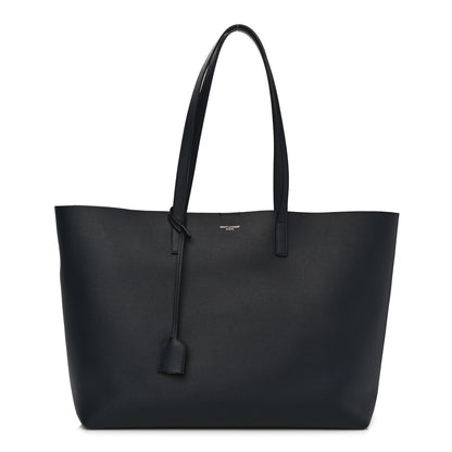 Saint Laurent Calfskin Large Shopping Tote Navy 3 of 10