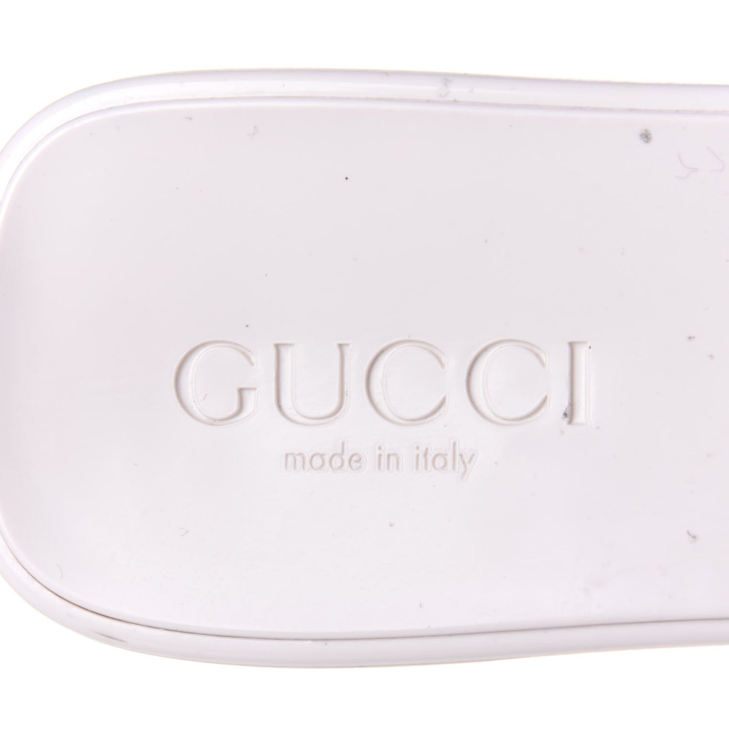 Rubber Gucci Logo Womens Platform 20/60mm Slide Sandals 37 Mystic White