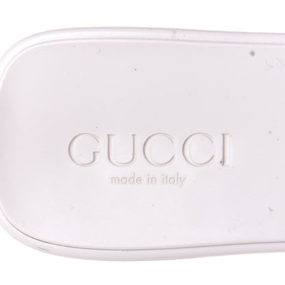 Gucci Rubber Gucci Logo Womens Platform 20/60mm Slide Sandals 37 Mystic White 9 of 11