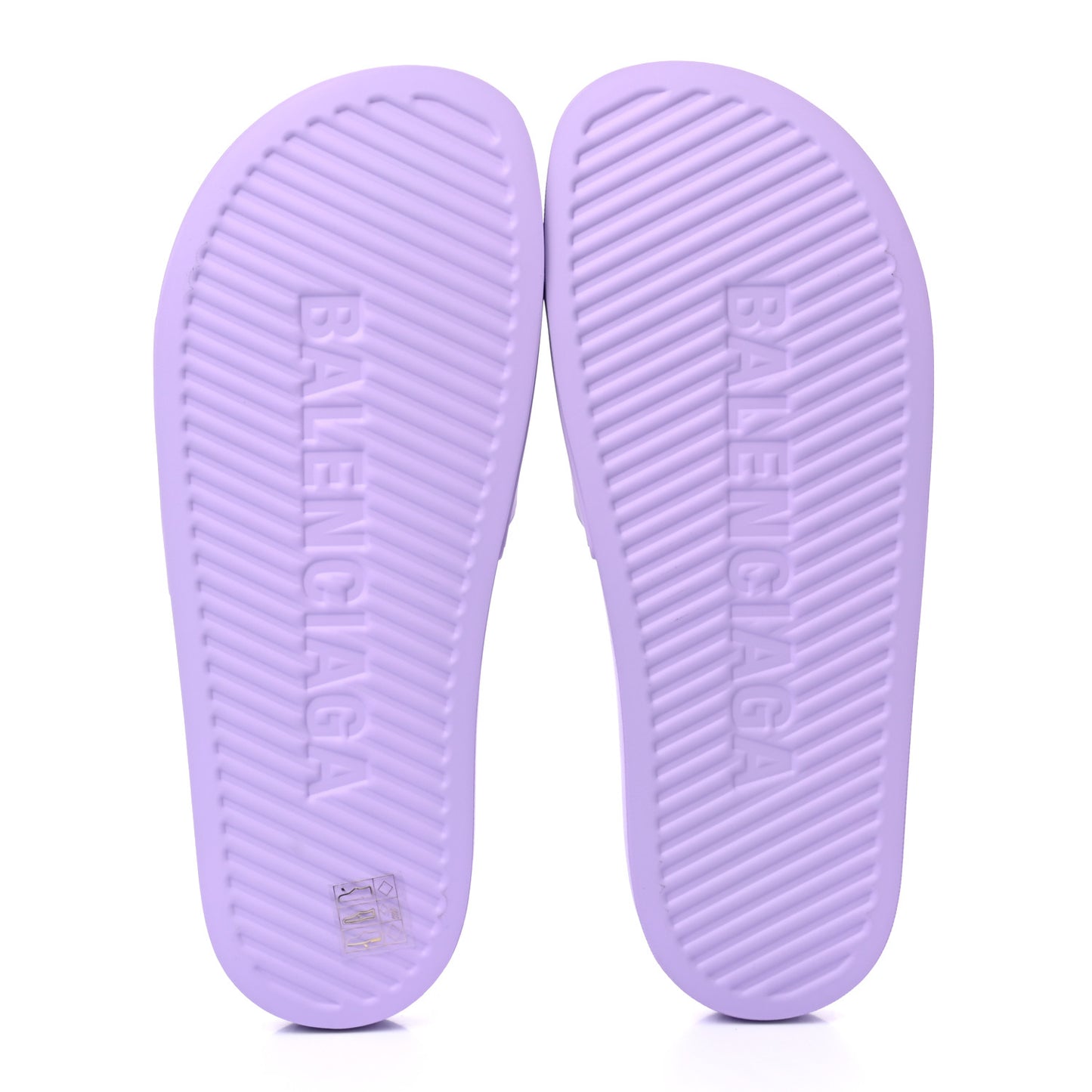 Rubber BB Womens Pool Slide Sandals 40 Lilac