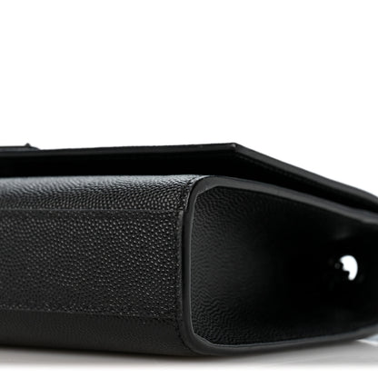 Saint Laurent Grain De Poudre Small Monogram Monochrome Kate Satchel Black 10 of 12