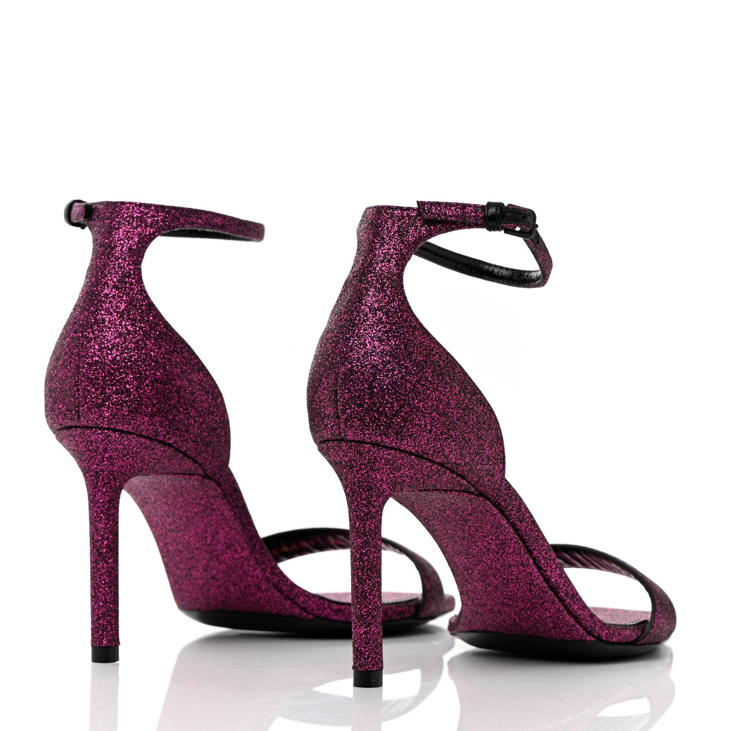 Saint Laurent Evora Amber 85 Astrap Sandals 36.5 Pink 4 of 11