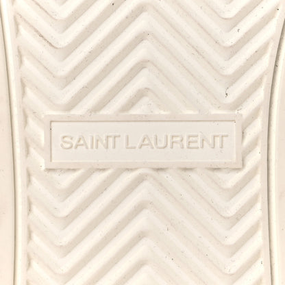 Saint Laurent Calfskin Lax Mid Top Sneakers 39 White 8 of 16