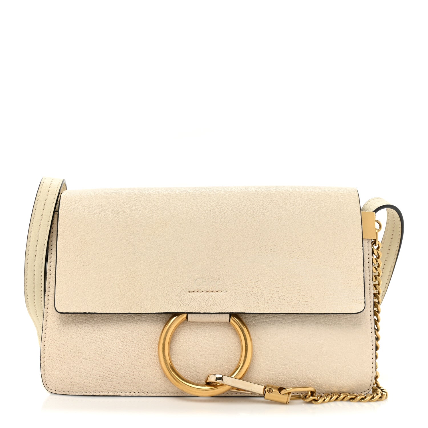 Chloe Goatskin Small Faye Shoulder Bag Off White 1 of 16