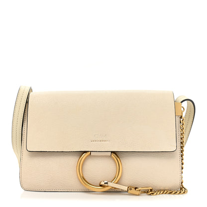Chloe Goatskin Small Faye Shoulder Bag Off White 1 of 16