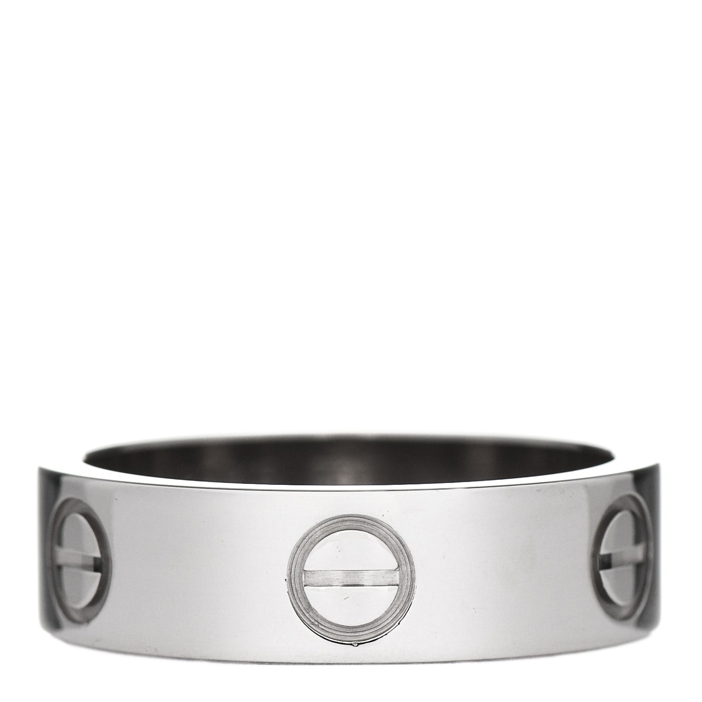 18K White Gold 5.5mm LOVE Ring 53 6.25