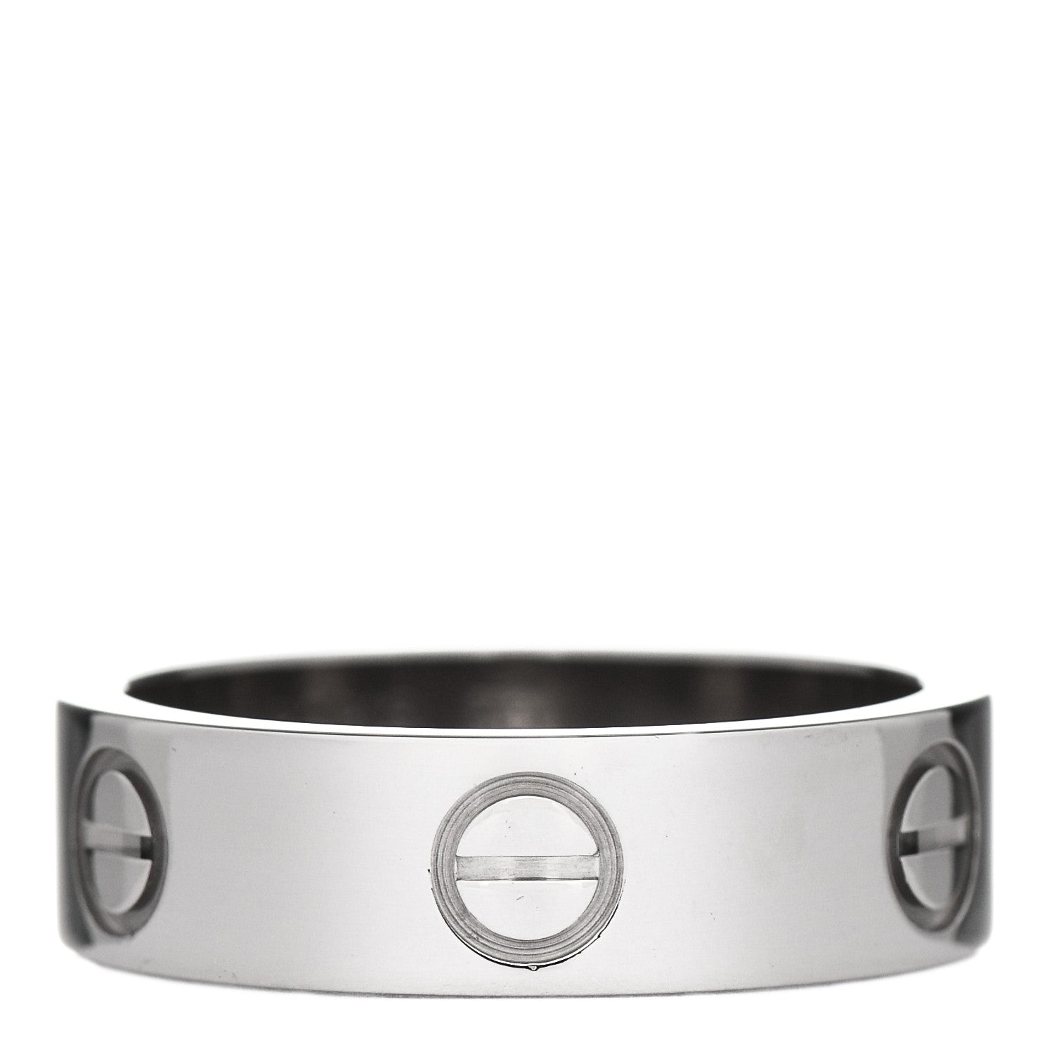 Cartier 18K White Gold 5.5mm LOVE Ring 53 6.25 1 of 6