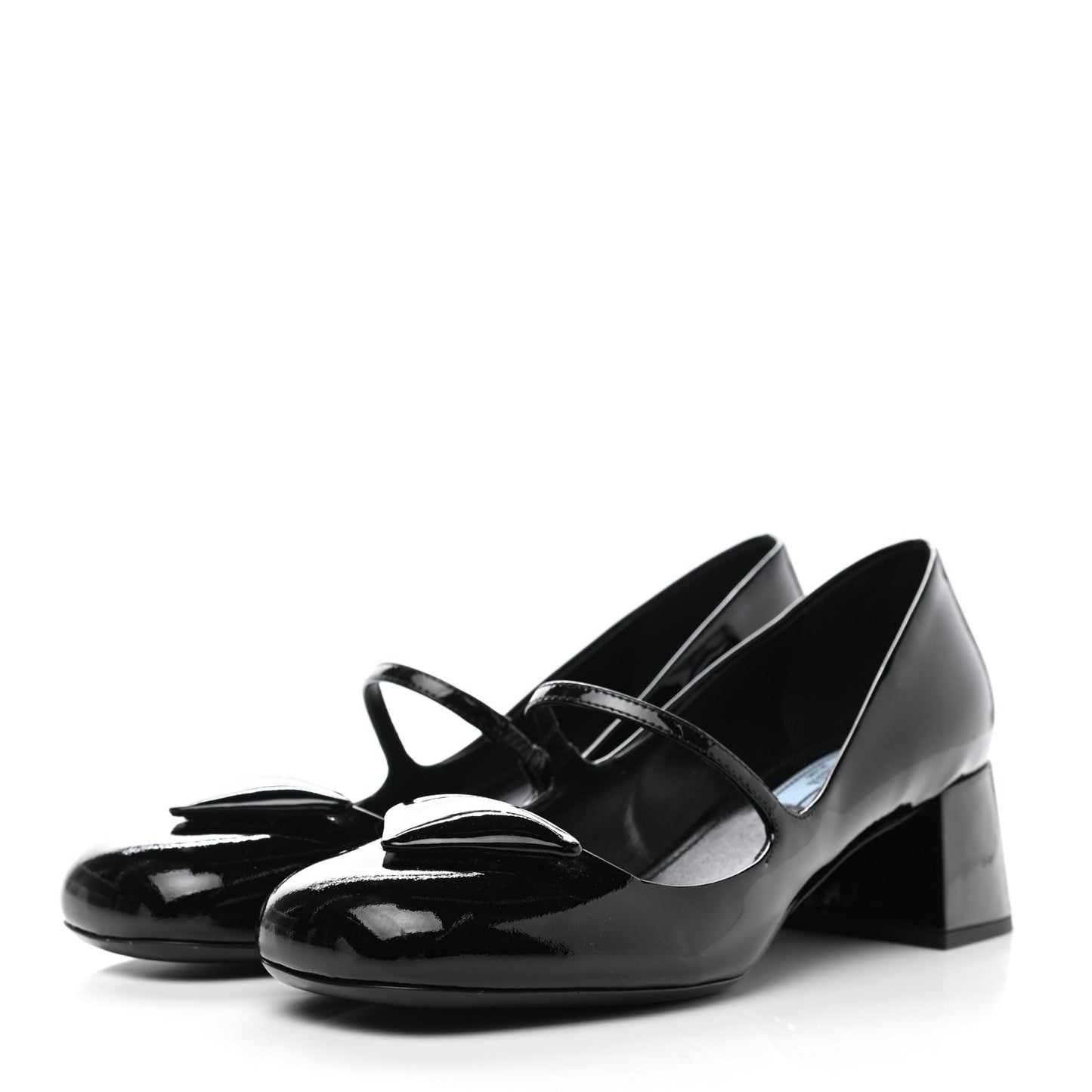 Patent Logo Mary Jane 45mm Pumps 38 Black