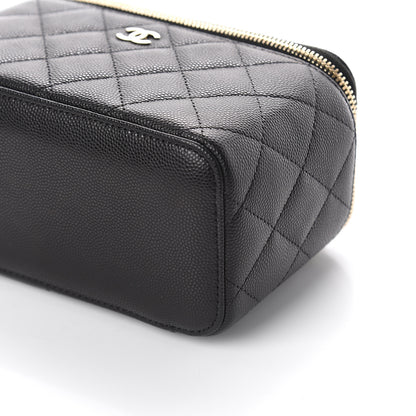 Chanel Caviar Quilted Small Vanity Case With Chain Black 8 of 9