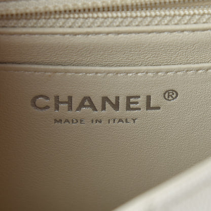 Chanel Caviar Quilted Mini Rectangular Flap Light Beige 6 of 13