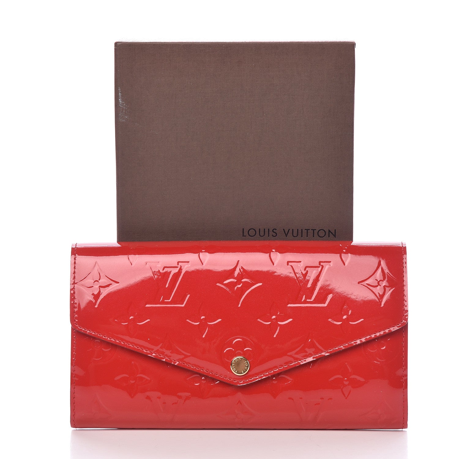 Louis Vuitton Vernis Sarah Wallet NM Cherry 7 of 7