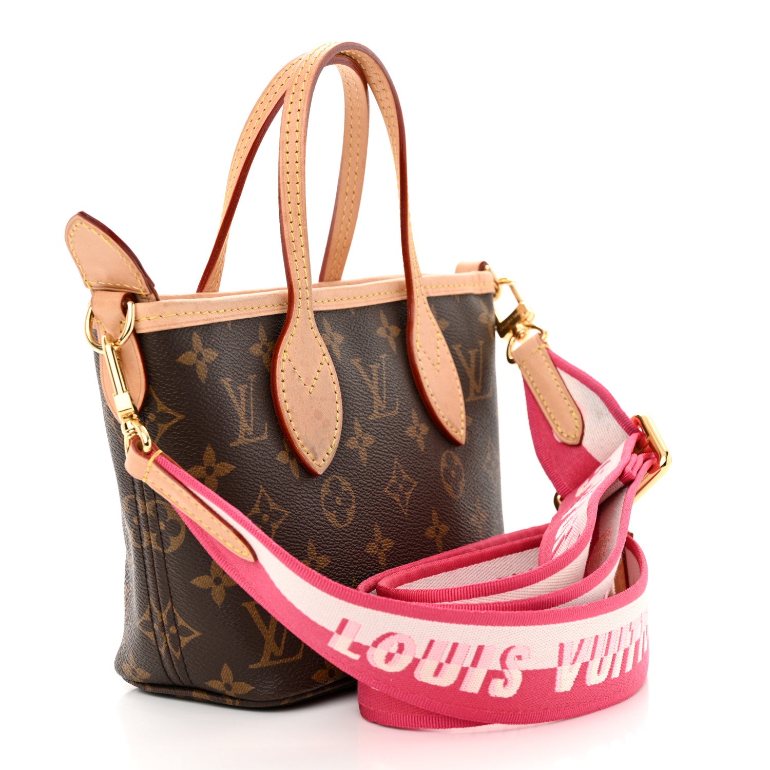 Louis Vuitton Monogram Neverfull BB Pink Peony 3 of 15