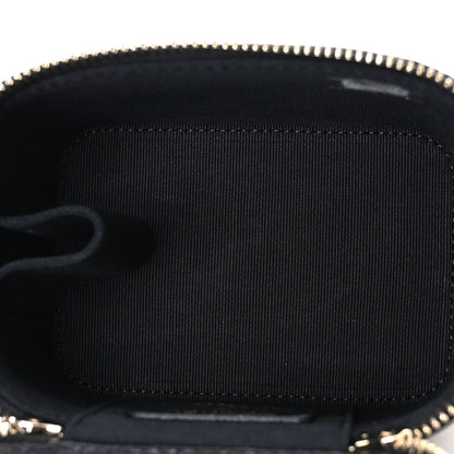 Chanel Caviar Quilted Mini Vanity Case With Chain Black 5 of 11