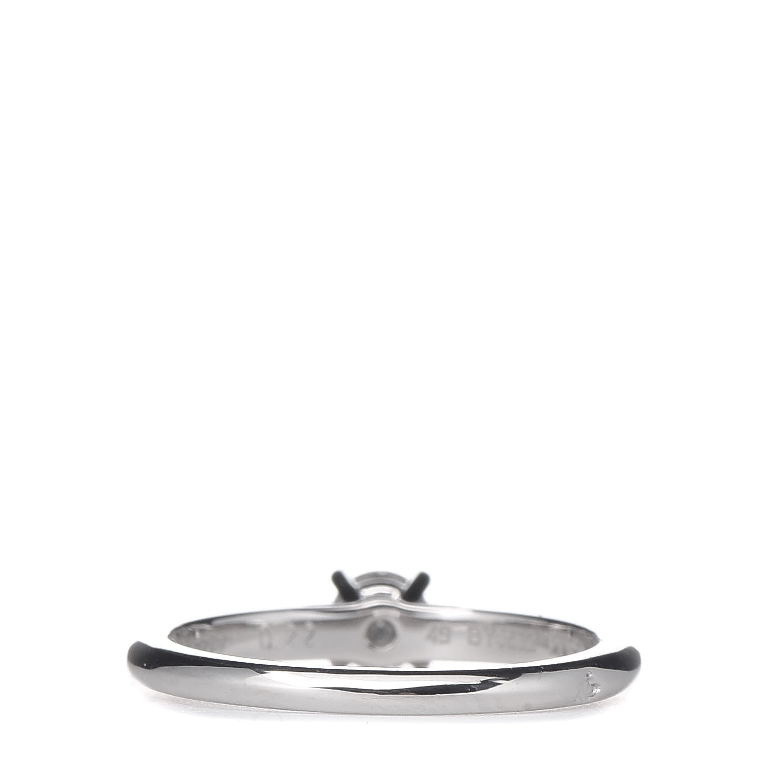 Cartier Platinum Diamond .22ct Solitaire Engagement Ring 49 5 4 of 7