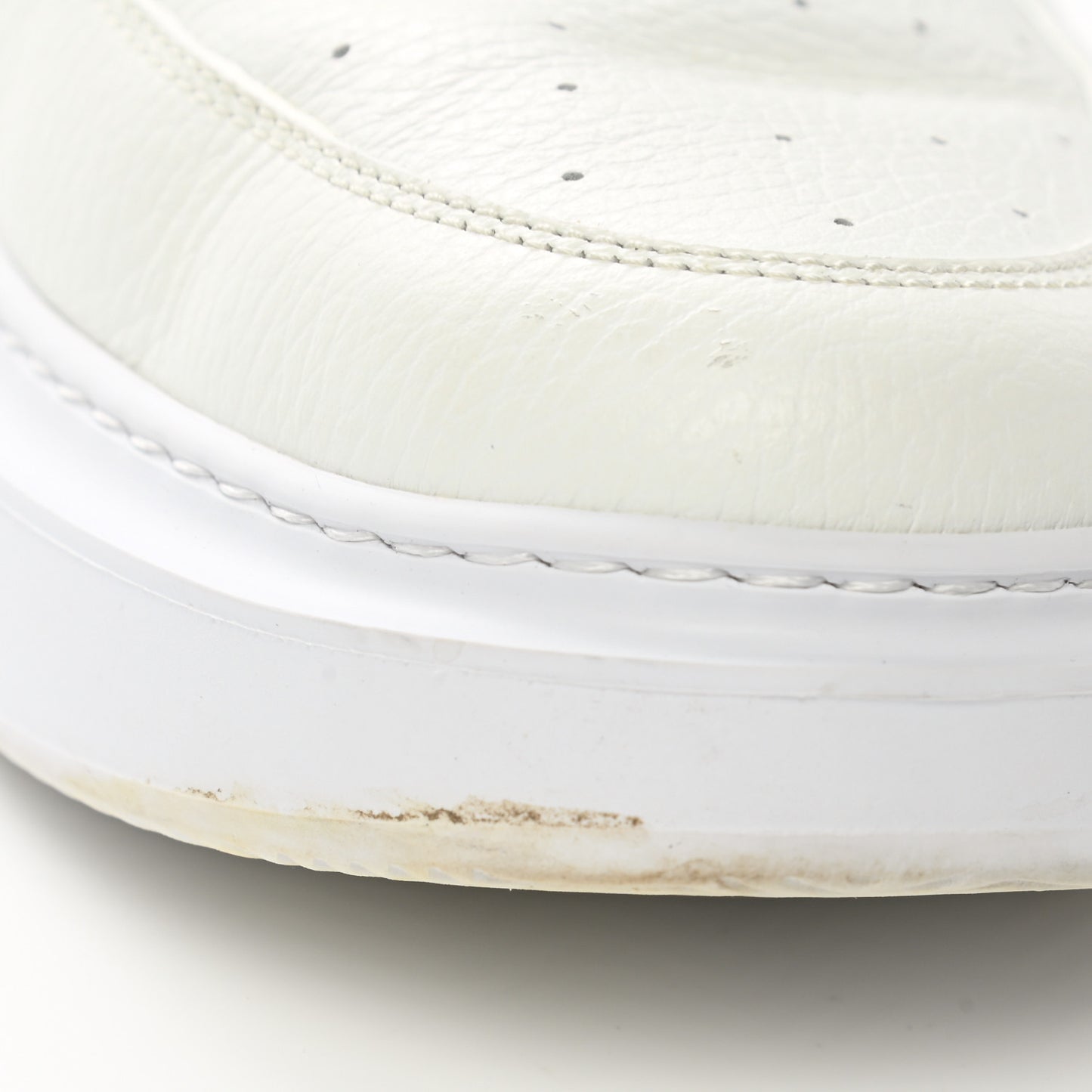 Calfskin Monogram Luxembourg Sneakers 9 White